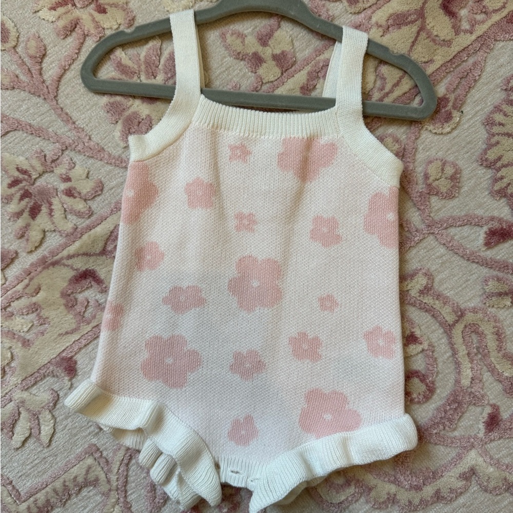 Charming Pink Floral baby Bodysuit
